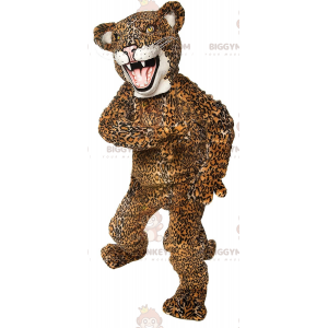 BIGGYMONKEY™-mascottekostuum Geel en zwart Jaguar