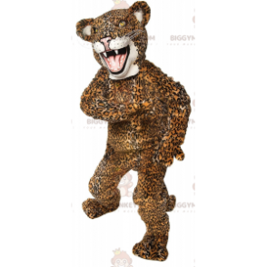 BIGGYMONKEY™ Mascot Costume Yellow and Black Jaguar, Giant