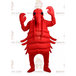 Red lobster BIGGYMONKEY™ mascot costume, giant crawfish costume