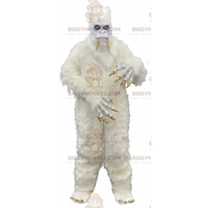 Giant Creepy White Yeti BIGGYMONKEY™ Mascot Costume, Monster