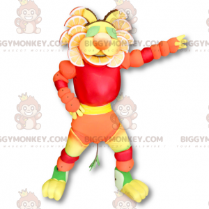 Fruitig veelkleurig BIGGYMONKEY™ mascottekostuum -