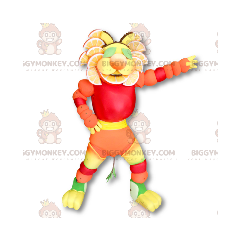 Costume da mascotte fruttato multicolore BIGGYMONKEY™ -