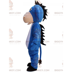 Costume de mascotte BIGGYMONKEY™ de Bourriquet, âne bleu dans