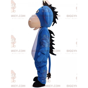 Traje de mascote BIGGYMONKEY™ de Eeyore, famoso burro azul em