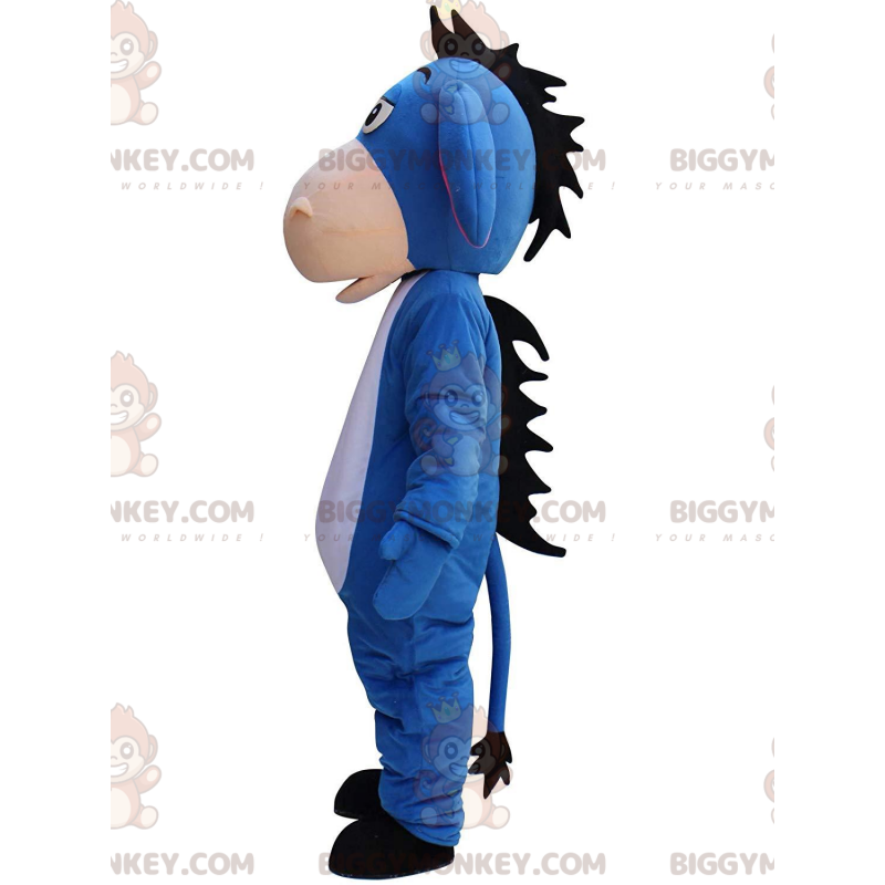 BIGGYMONKEY™ mascottekostuum van Iejoor, beroemde blauwe ezel BIGGYMONKEY™ mascottekostuum van Iejoor, beroemde blauwe ezel