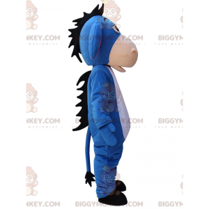 Costume de mascotte BIGGYMONKEY™ de Bourriquet, âne bleu dans