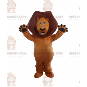 Costume de mascotte BIGGYMONKEY™ de Alex, le lion du film