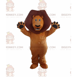 Traje de mascote BIGGYMONKEY™ de Alex, o famoso leão do filme