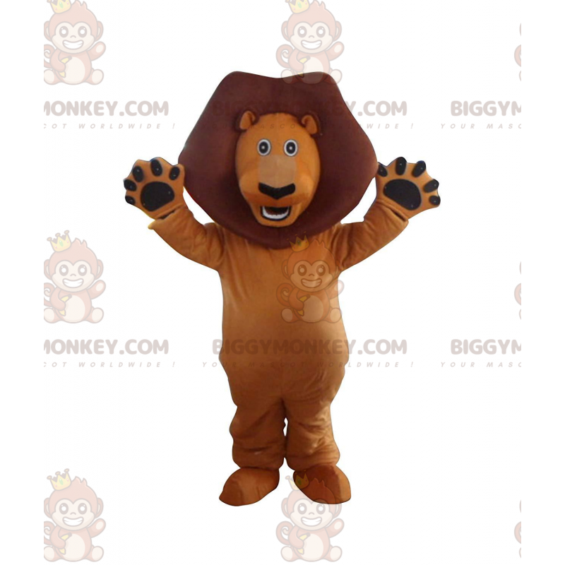Kostým maskota BIGGYMONKEY™ Alexe, slavného lva z filmu Kostým maskota BIGGYMONKEY™ Alexe, slavného lva z filmu
