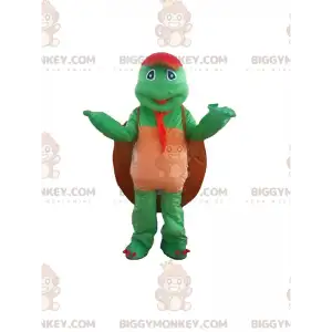 Kostium maskotki zielonego żółwia BIGGYMONKEY™ z dużą muszlą -