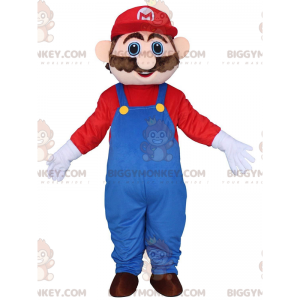 Costume de mascotte BIGGYMONKEY™ de Mario, le plombier de jeu