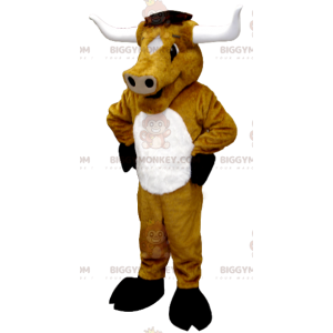Disfraz de mascota BIGGYMONKEY™ de búfalo toro gigante y vaca