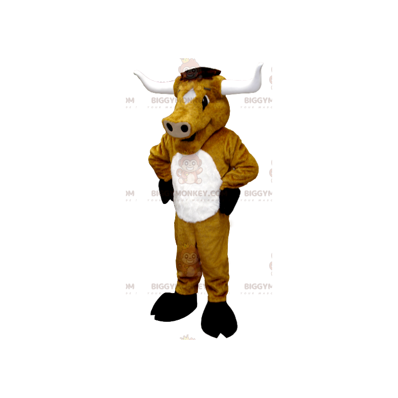 Giant Buffalo Bull Brown Cow BIGGYMONKEY™ maskotkostyme - Kumaskot - BIGGYMONKEY_01297 - BiggyMonkey.com