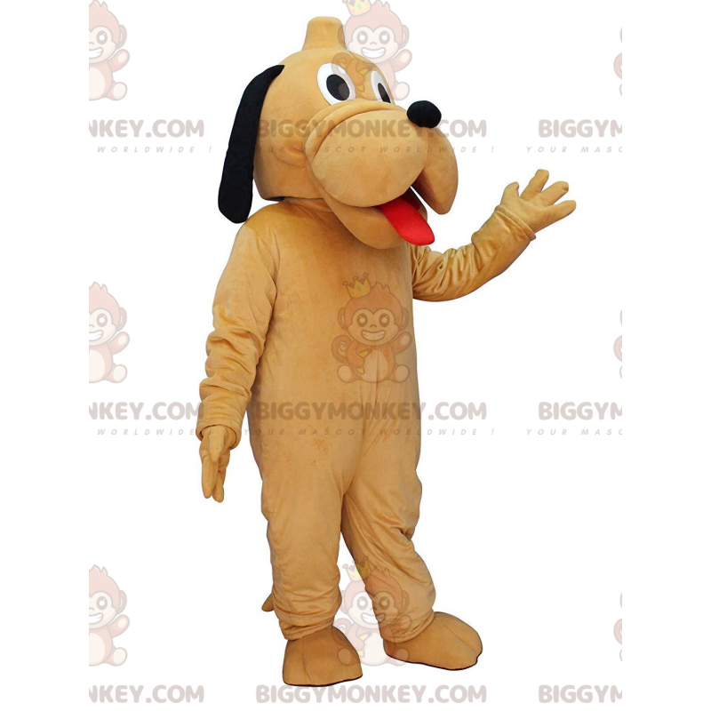 BIGGYMONKEY™ maskotdräkt av Pluto, Disneys berömda gula hund -