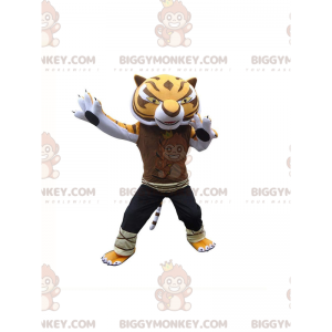 Traje de mascote Master Tigress BIGGYMONKEY™, famoso tigre em