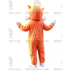 Heel schattig en onderhoudend oranje en witte vos BIGGYMONKEY™ mascottekostuum - Fox mascottes - BiggyMonkey.com