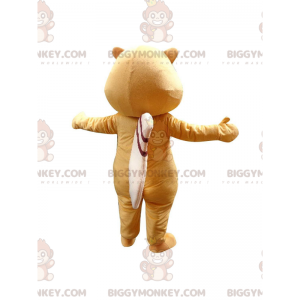 BIGGYMONKEY™ yellow raccoon mascot costume, forest animal