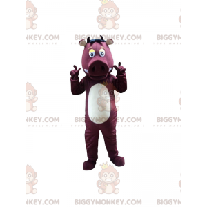 BIGGYMONKEY™ Maskottchen Kostüm Wildschwein, Warzenschwein