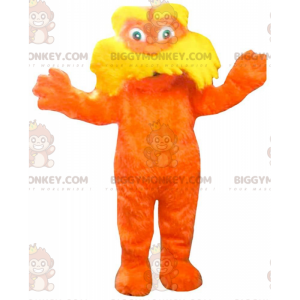 BIGGYMONKEY™ mascottekostuum van de Lorax, het beroemde oranje