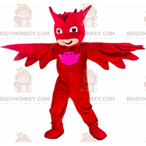 Man BIGGYMONKEY™ mascottekostuum, gemaskerde superheld met rood