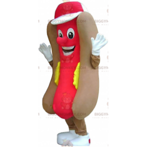 BIGGYMONKEY™ giant hot dog mascot costume, street food costume