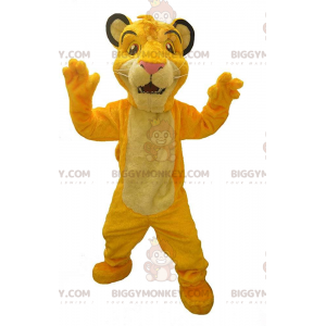 BIGGYMONKEY™ costume mascotte di Simba, il famoso leone del