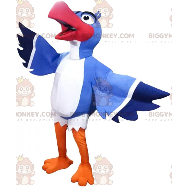 BIGGYMONKEY™ mascottekostuum van Zazu, de beroemde vogel uit de BIGGYMONKEY™ mascottekostuum van Zazu, de beroemde vogel uit de