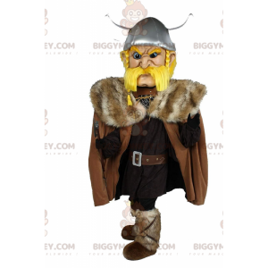 Kostým maskota BIGGYMONKEY™ Blond Viking, Bojovník, Kostým