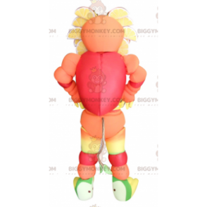Fruchtiges, mehrfarbiges BIGGYMONKEY™-Maskottchen-Kostüm -
