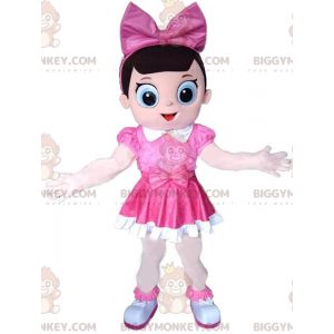 BIGGYMONKEY™ Maskottchenkostüm Mädchen in rosa, rosa