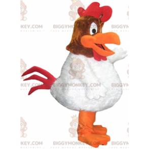 BIGGYMONKEY™ mascottekostuum van Charlie the Rooster, het