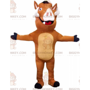 BIGGYMONKEY™ mascot costume of Pumbaa, the famous warthog in
