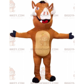 BIGGYMONKEY™ maskotkostyme til Pumbaa, det berømte vortesvinet i "Løvenes konge" - Maskotter kjente mennesker - BiggyMonkey.com