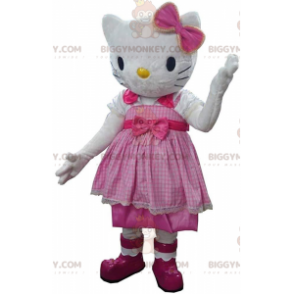 Kostium maskotki BIGGYMONKEY™ od Hello Kitty, słynnego japońskiego kota w sukience - Znani ludzie maskotki - BiggyMonkey.com