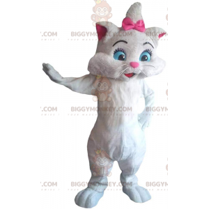 BIGGYMONKEY™ mascot costume of Marie, the famous white kitten