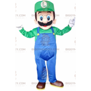 Traje de mascote BIGGYMONKEY™ de Luigi, o famoso amigo