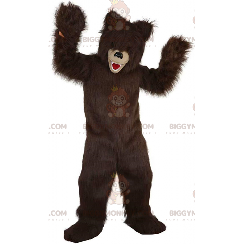 Disfraz de mascota de oso peludo BIGGYMONKEY™, disfraz de oso Disfraz de mascota de oso peludo BIGGYMONKEY™, disfraz de oso