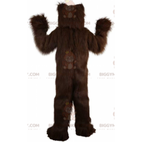 Håret bjørn BIGGYMONKEY™ maskotkostyme, brun bamsekostyme - Bjørn maskot - BIGGYMONKEY_011336 - BiggyMonkey.com