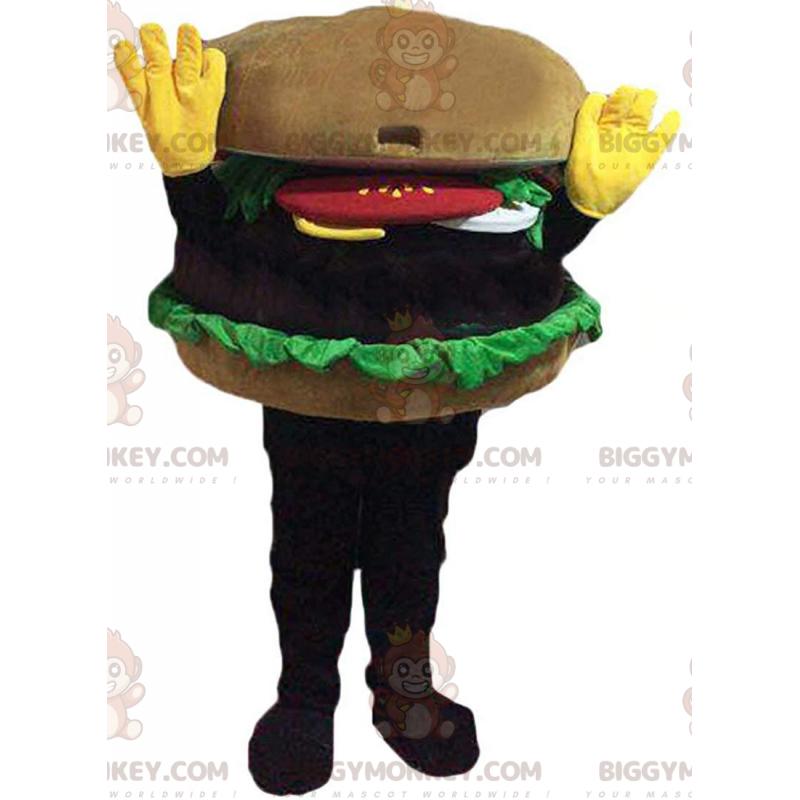 Gigantische burger BIGGYMONKEY™ mascottekostuum, burgerkostuum Gigantische burger BIGGYMONKEY™ mascottekostuum, burgerkostuum