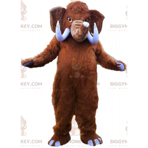 Braunes Mammut Big Tusk BIGGYMONKEY™ Maskottchen Kostüm -