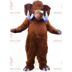  Costume mascotte BIGGYMONKEY™ Mammoth Big Tusk marrone - Mascotte animali scomparse - BIGGYMONKEY_011342 - BiggyMonkey.com
