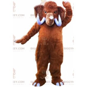  Costume mascotte BIGGYMONKEY™ Mammoth Big Tusk marrone - Mascotte animali scomparse - BIGGYMONKEY_011342 - BiggyMonkey.com
