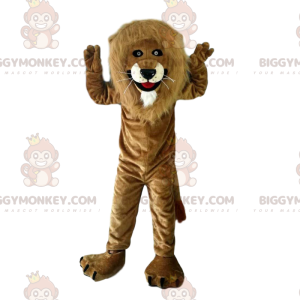 Στολή μασκότ Big Mane Brown Lion BIGGYMONKEY™, Στολή αιλουροειδών - Μασκότ λιονταριών - BIGGYMONKEY_011345 - BiggyMonkey.com