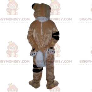 Kostým maskota tříbarevného psa BIGGYMONKEY™, kostým měkkého a