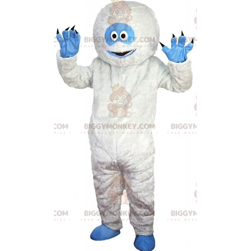 Στολή μασκότ BIGGYMONKEY™ λευκή και μπλε Yeti, πολύ Στολή μασκότ BIGGYMONKEY™ λευκή και μπλε Yeti, πολύ