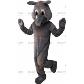  Costume mascotte BIGGYMONKEY™ di rinoceronte grigio completamente personalizzabile - Animali della giungla - BiggyMonkey.com