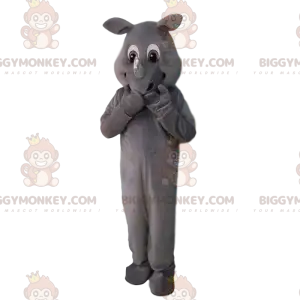 Fully Customizable Gray Rhinoceros BIGGYMONKEY™ Mascot Costume