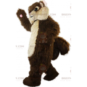 Traje de mascote de esquilo marrom e bronzeado BIGGYMONKEY™