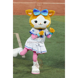BIGGYMONKEY™ costume da mascotte di piccolo coniglio bianco e