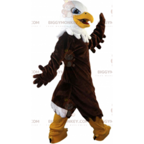BIGGYMONKEY™ mascot costume of proud and majestic brown eagle